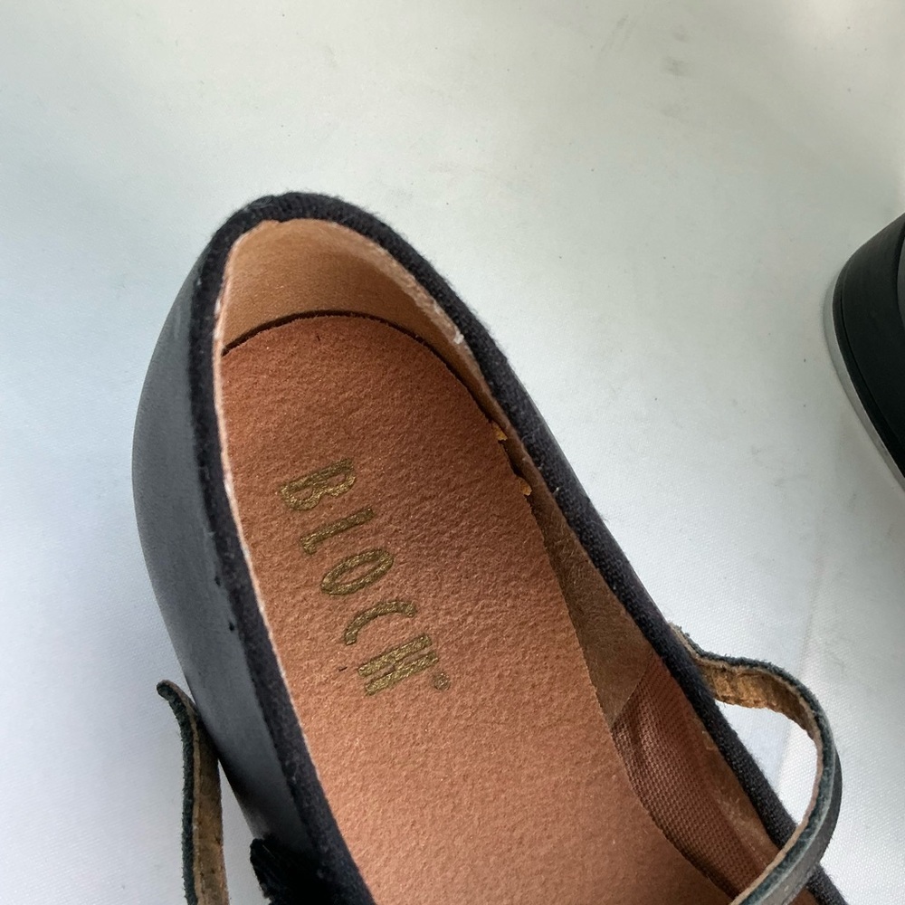 BLOCH Techno Tap Ladies Black Leather Mary Jane-Style Dance Shoe Fits Like Sz5 - Picture 3 of 11